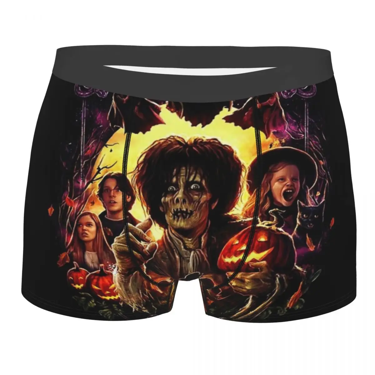 Humor Boxer Halloween Witches Shorts Panties Briefs Man Underwear Comedy Horror Film Soft Underpants for Male S-XXL