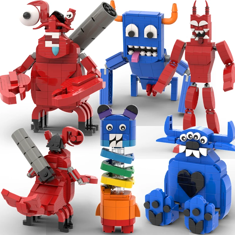 New Monster Garten of Banbaned Action Figure Building Blocks Kit Chef Pigster Snake Pig Bricks Toys Xmas Gift for Kid Halloween