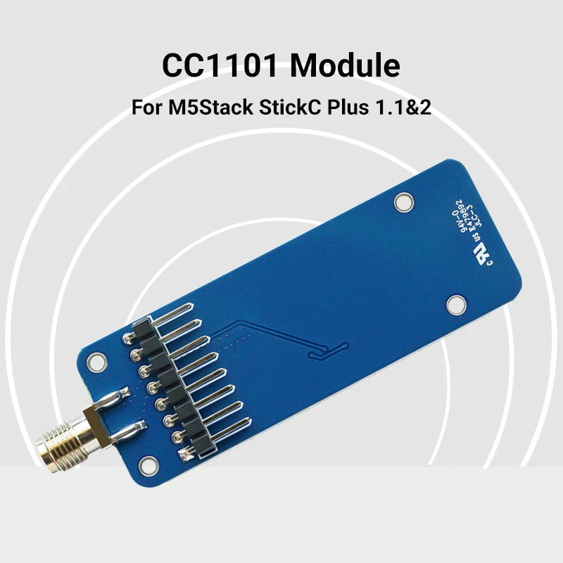 

CC1101 433MHz RF Expansion Module S433A10S2A for M5Stack StickC Plus 1.1/2, Compatible with Bruce Firmware