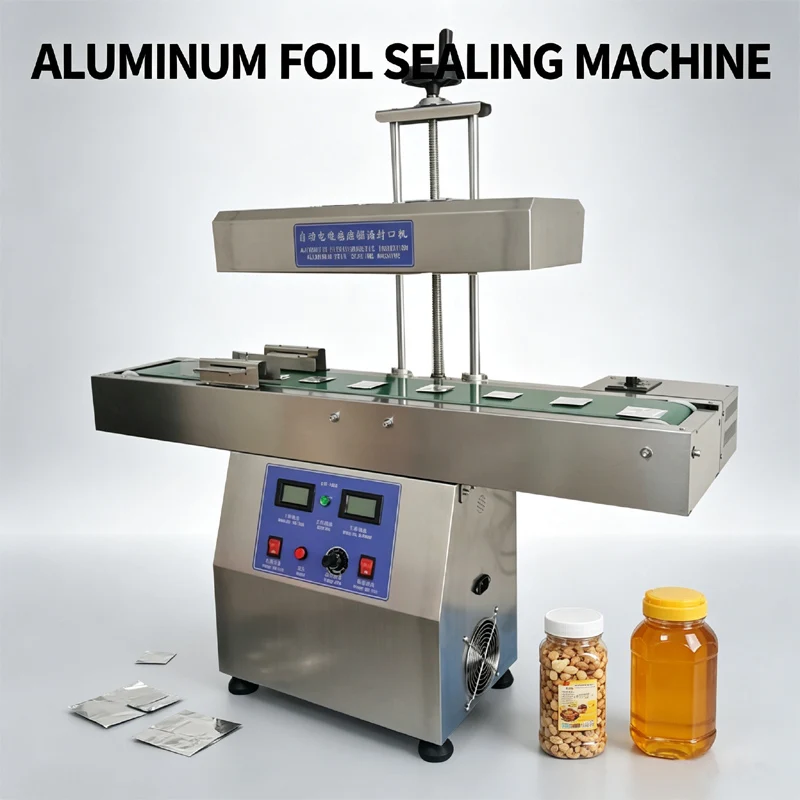Horizontal Induction Sealing Machine Electromagnetic Induction Foil Sealer High Speed Electric Sealer