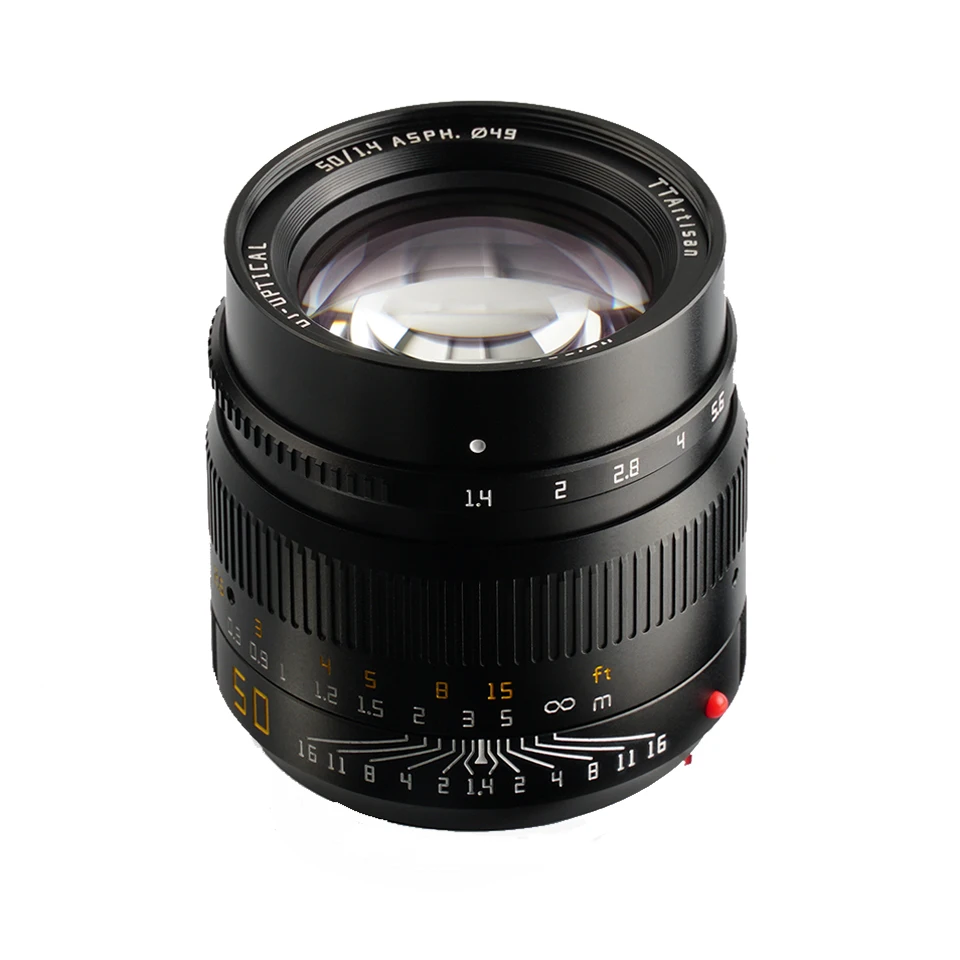 TTArtisan M 50mm F1.4 ASPH. Full Frame Large Aperture for Mirrorless Camera Lens Portrait Photography with Leica M-mount M8 M9