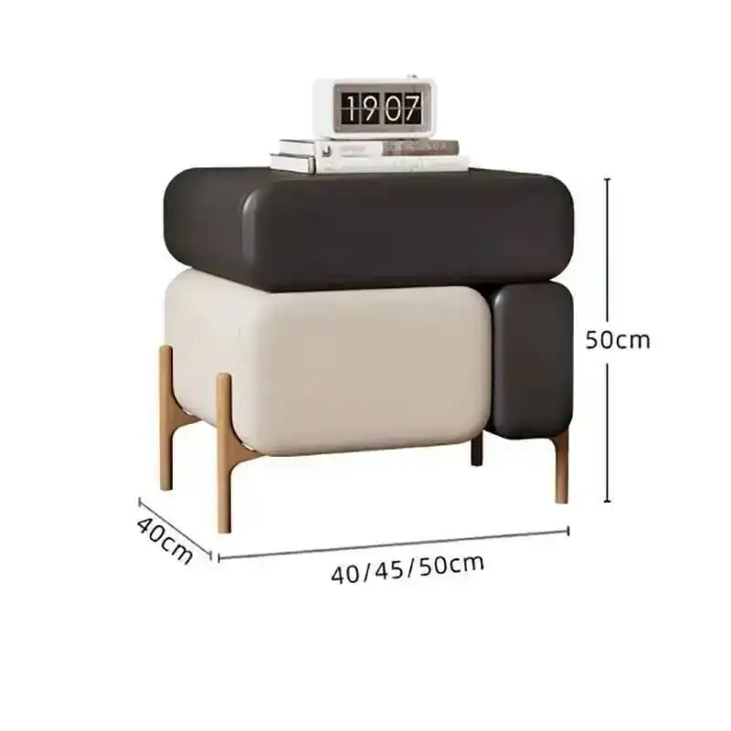

Aesthetic Simple Design Nightstand Unique Creative Modern Night Table Cream Style Mesas De Noches Dormitorio Bedroom Furniture