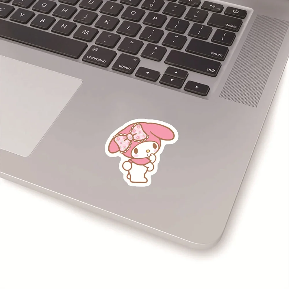 40 قطعة من ملصقات Kawaii My Melody Anime ملصقات الكمبيوتر المحمول والجيتار والدراجات النارية والهاتف والأمتعة والسيارة ملصق كرتوني ذاتي الصنع للعب الأطفال
