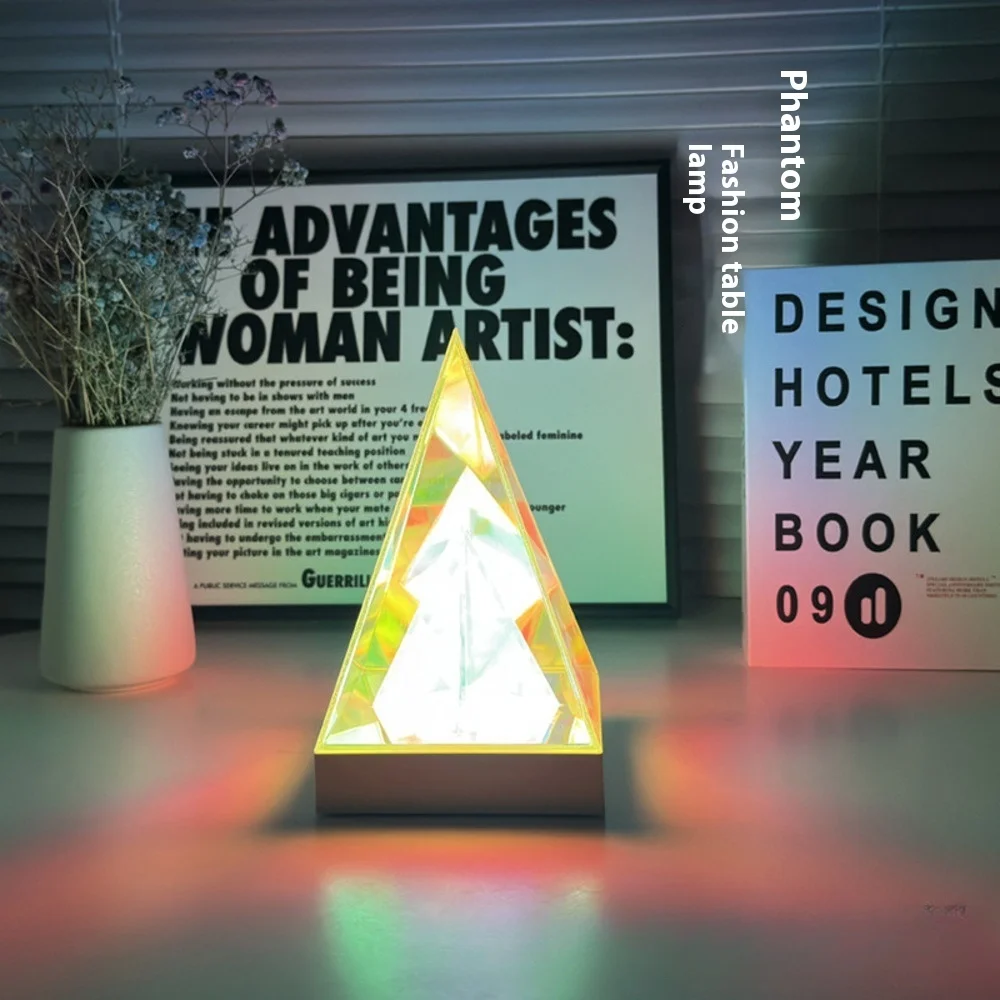 Multicolor LED Cube Night Light USB Rechargeable Neon Lamp for Home Decor Desk Camping Cool Creative Gift Ideats