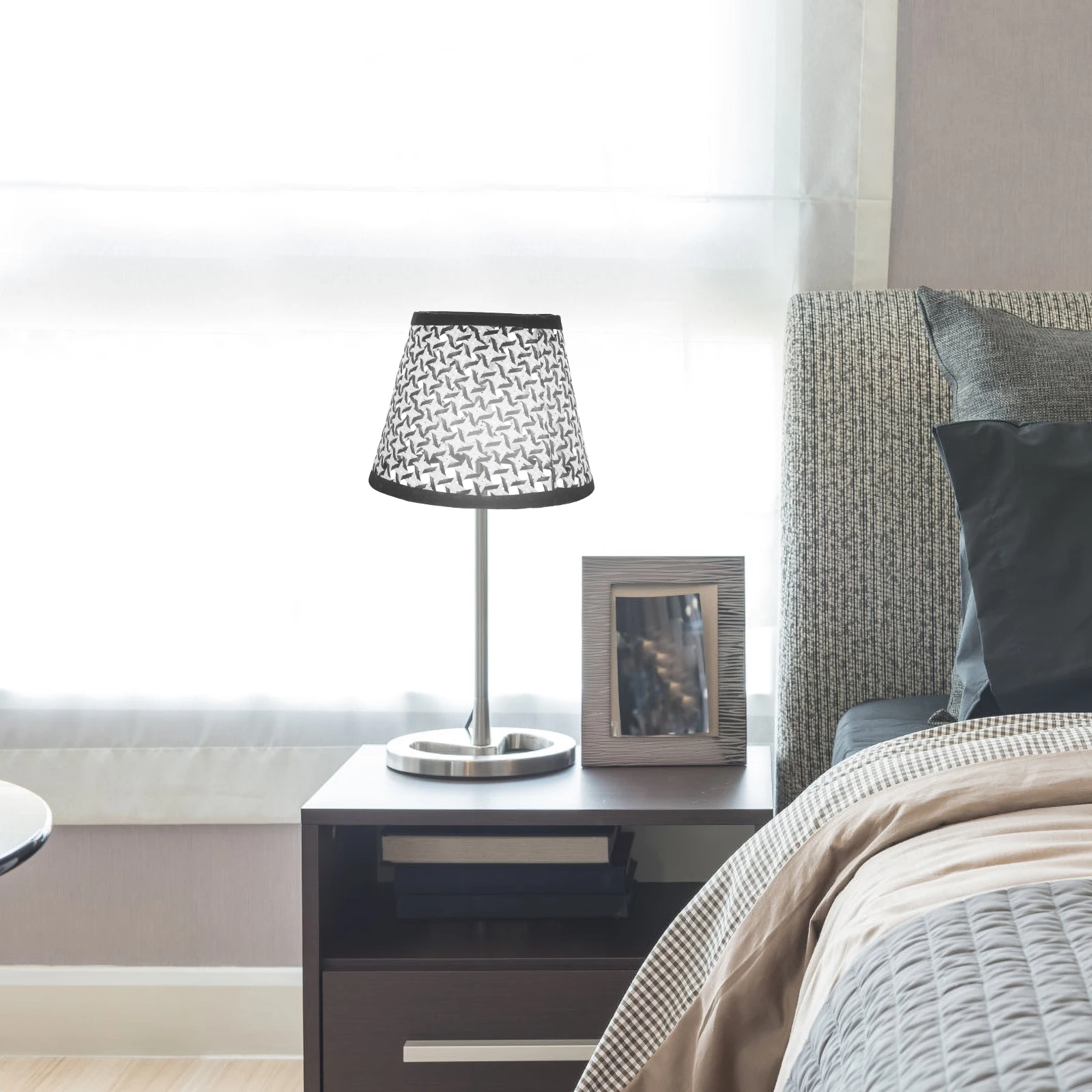 

Rustic Woven Lampshade Replacement Wear-Resistant Linen Light Cover For Table Floor Hotel Simple Bedside Lampshade