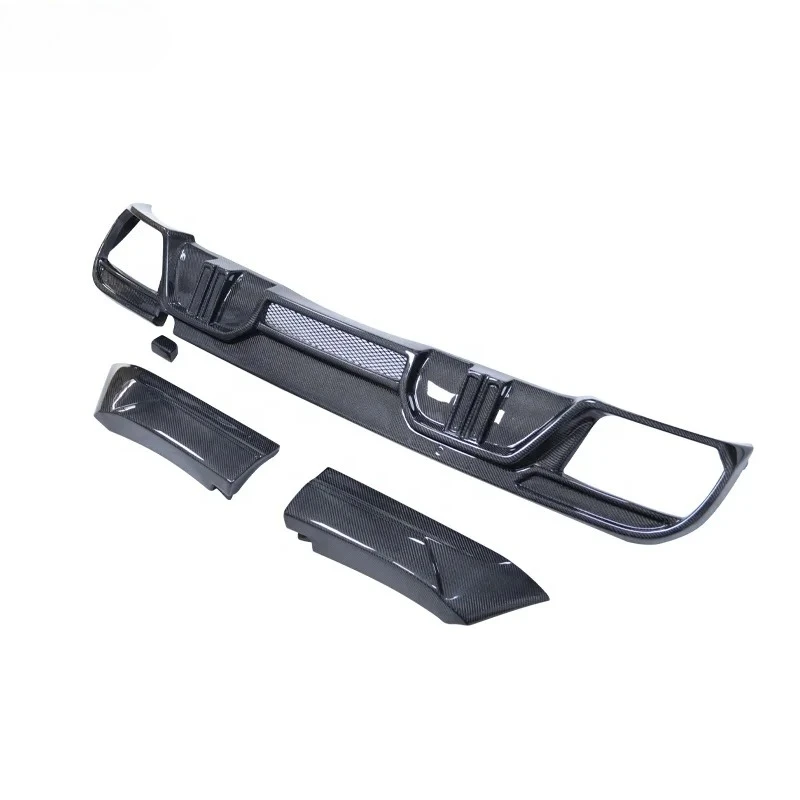 

For X6 M F96 Rear Bumper Lip Carbon Fiber Car X6 Body Kit (with LED Light & Exhaust TipsDream Garage LD Style Rear Diffuser