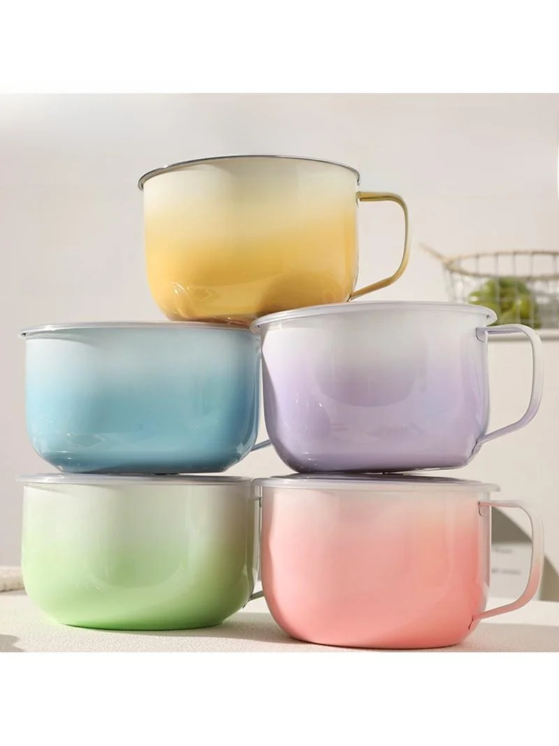 large-capacity-soup-noodles-bowl-with-lid-beautiful-modern-simple-style-stainless-steel-for-girls-dormitory-use-student-rice