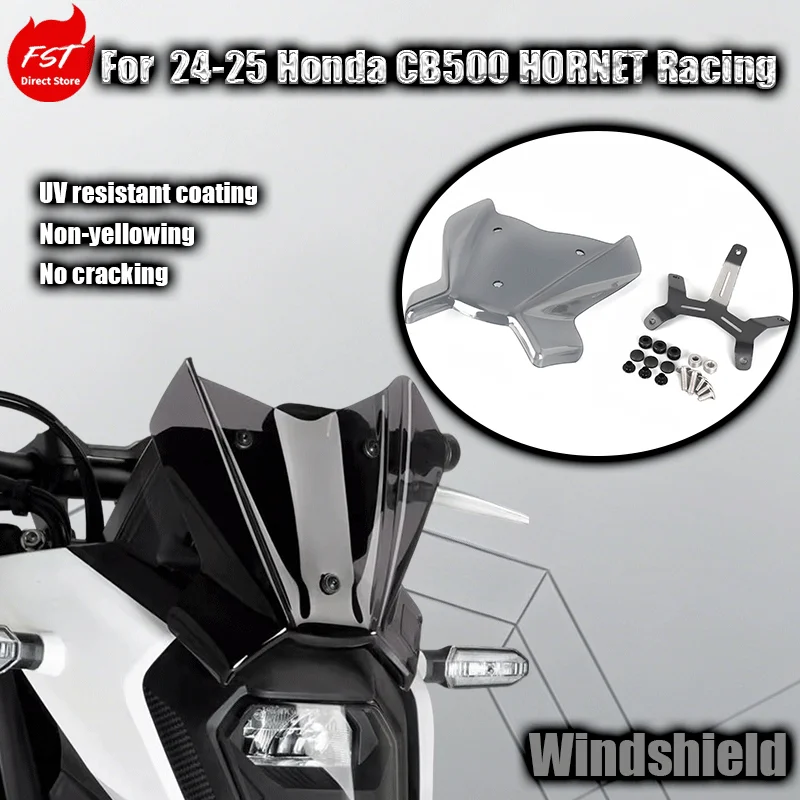 

For 2024-2025 Honda CB500 HORNET modified with raised windshield and racing fairing