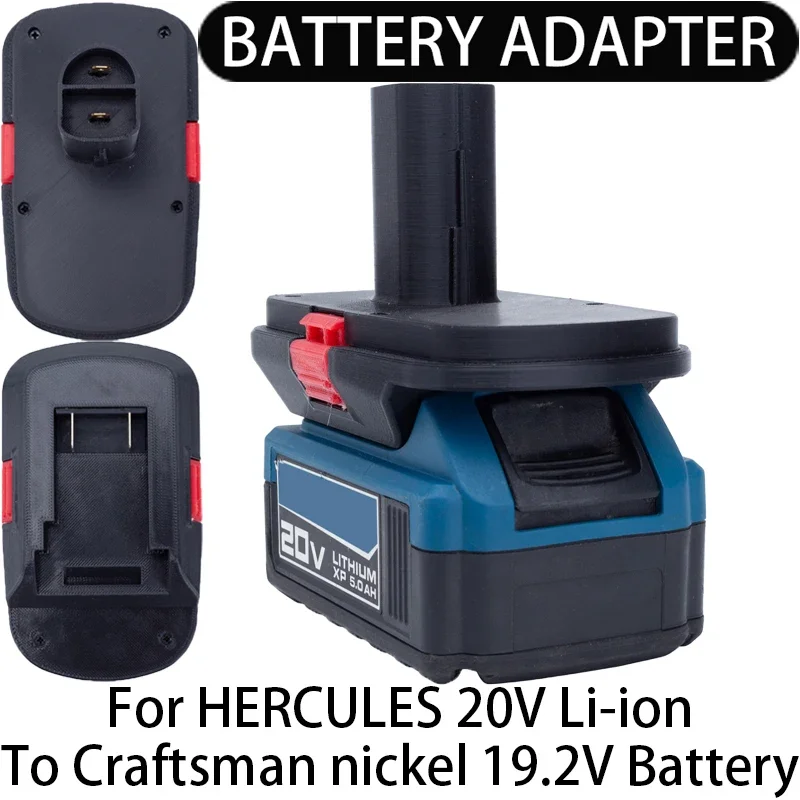 

Adapter for Craftsman nickel 19.2V tools convert to HERCULES 20V LI-ion battery adapter power tool accessories