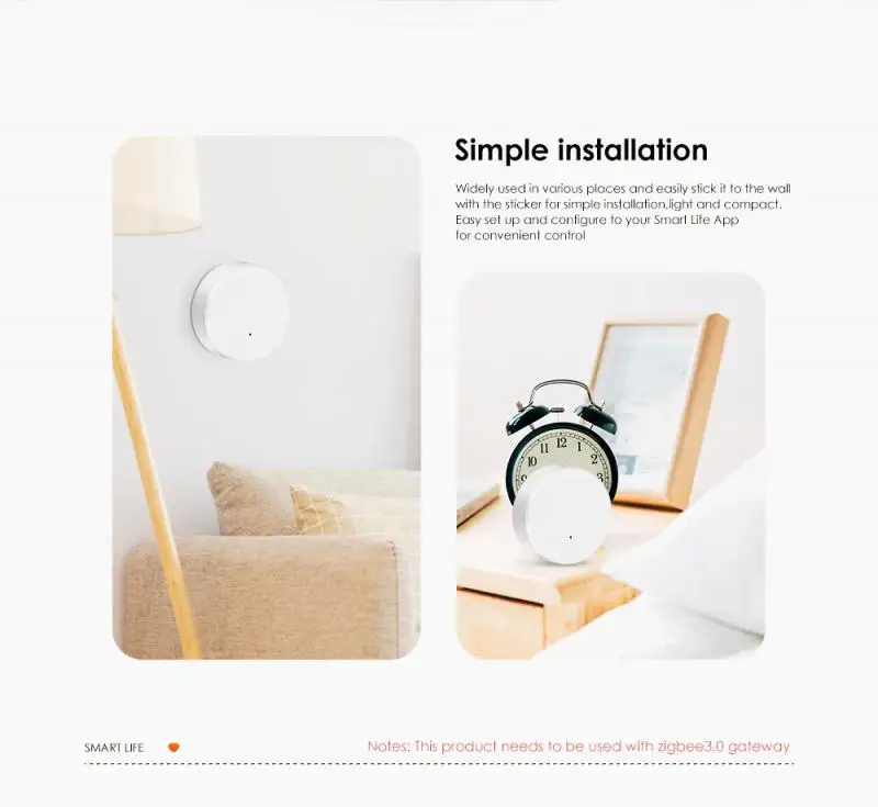 Ewelink zigbee sensor de temperatura e umidade higrômetro interno termômetro detector app controle remoto sensor casa inteligente