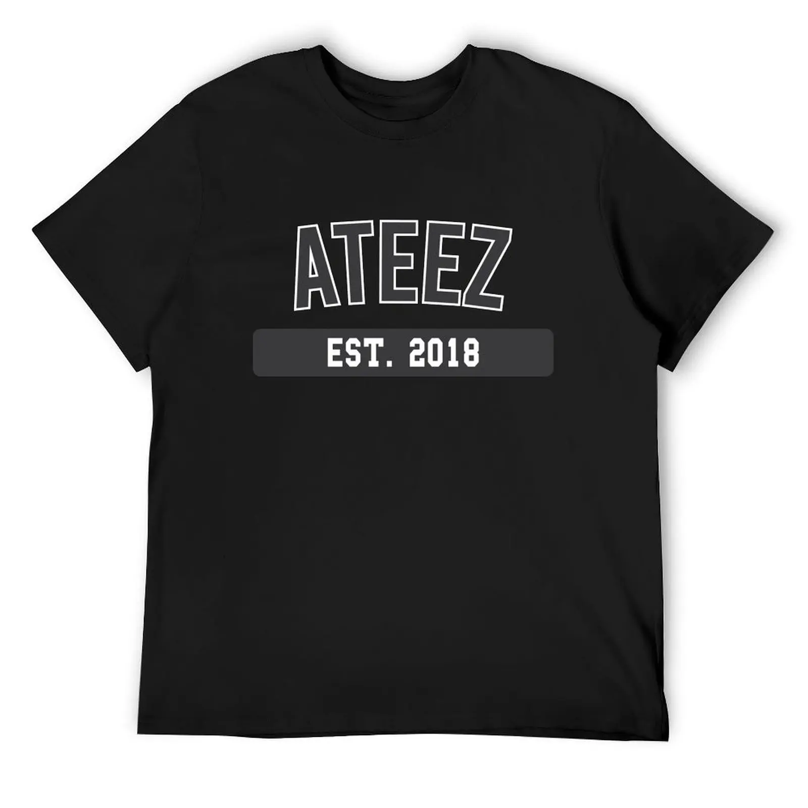 วิทยาลัยKpop - ATEEZ Kpop MerchสําหรับแฟนKpopของขวัญสําหรับATINYเสื้อยืดอะนิเมะตัวเลขศุลกากรMensเสื้อGraphic Tee