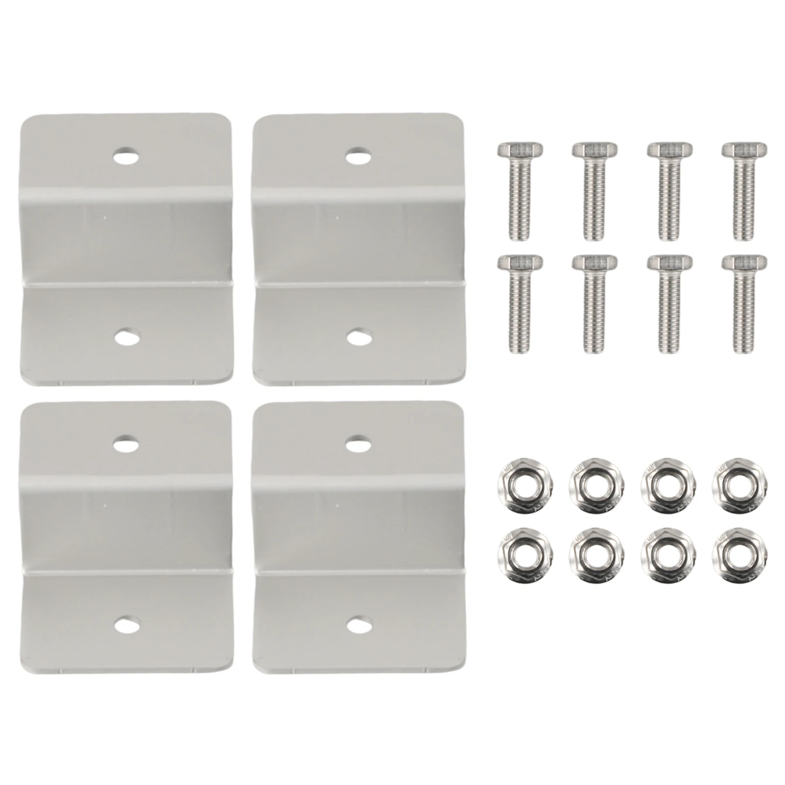 4pcs Z Style Panel Mounts Solar Energy Battery Panel Mounting Brackets Stainless Steel SUS304 Installation Of Solar Modules
