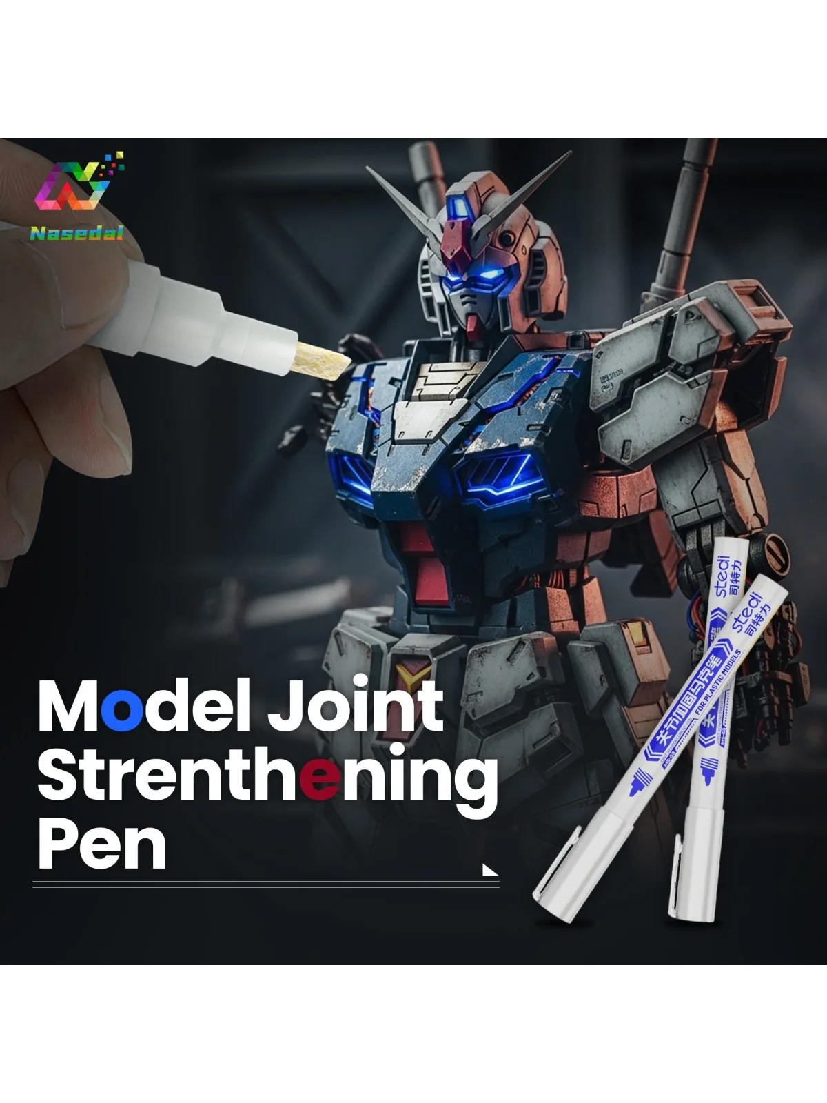 Stedi MS-58 stylo de renfort de joint de modèle pour outils de fixation de modèle Gundam Kits de modèles en plastique marqueur de renfort de réparation de figurines