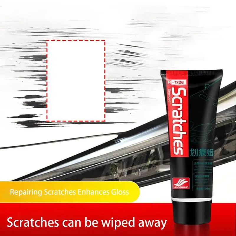 Car Scratch Remover Car Polishing Paste With Sponge Car Body Paint Care Kit Scratch Remover Wax For Car