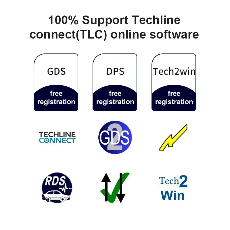 Newest VNCI MDI2 CAN FD DOIP Car Auto Diagnostic Interface for Cadillac Chevrolet Buick GM for Techline Connect (TLC) Software