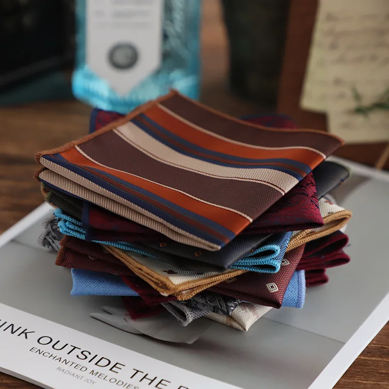 Retro Formal Gentleman Suit Pocket Square, Classic Versatile Handkerchief Ideal Accessory For Cocktail Party And Business Events