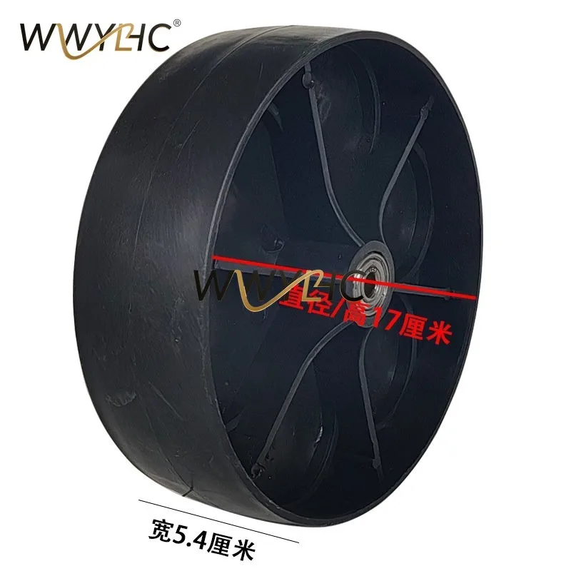 Two Wheel Transport Cart Wheel with Bearing, Fruit Picking Garden Trolley Replacement Parts