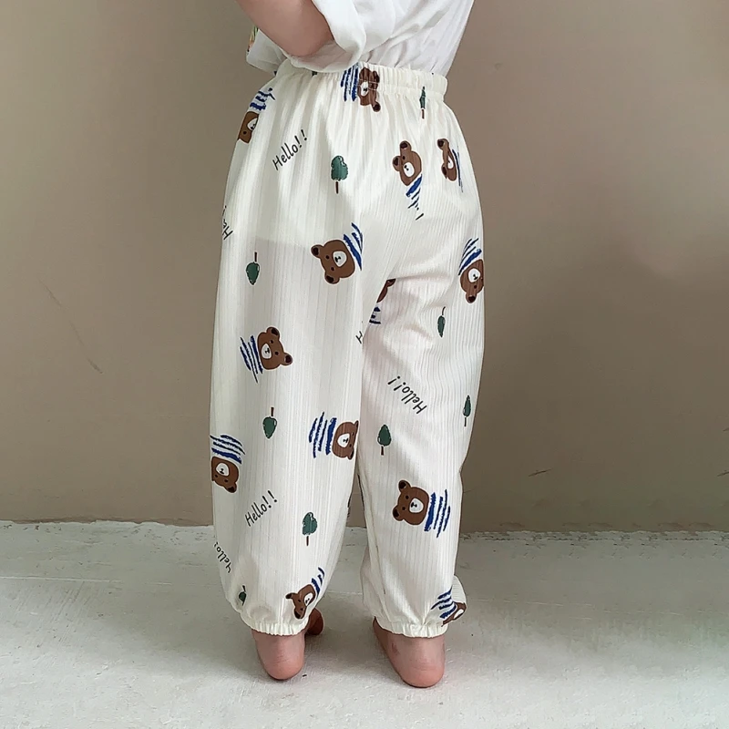 

Summer Children's Anti-mosquito Trousers Korean Boys And Girls Thin Lantern Trousers Cartoon Printing Air-Conditioning Trousers