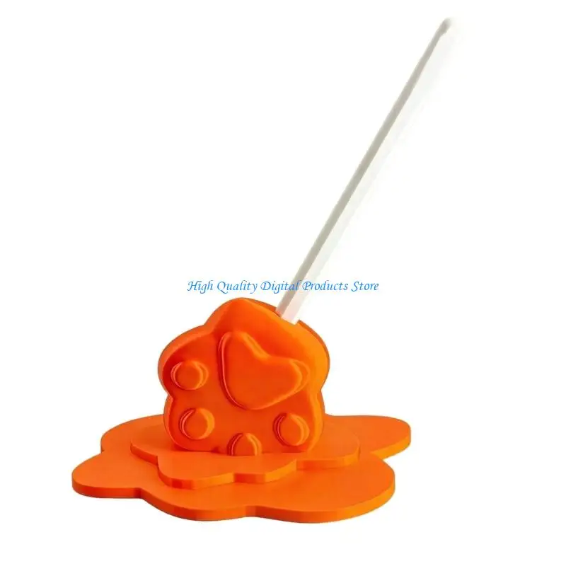 U2JE Melting Paws Shaped Pen Stand Support Desk Perfect For Workshop Decor