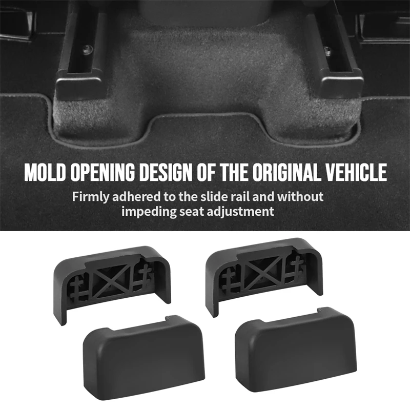 

Rear Seat Slide Rail Plug Protection For Tesla Model 3 Y 2021 2022 Soft Rubber Seat Rail Cover Car Interior Function Accessories