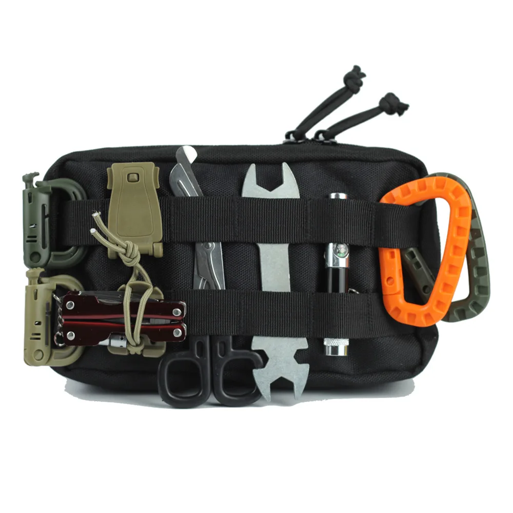 EDC Waist Bag Outdoor Camping EDC Tool Pouch Wallet Fanny Backpack Phone Bag Nylon Molle Hunting Waist Belt Pocket
