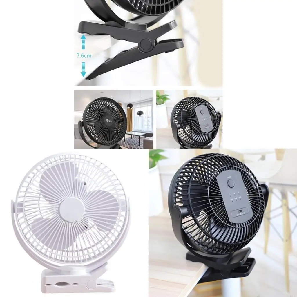E1PF Portable Clamp Cooling Fan Tables Fan Baby Stroller Clip Fan