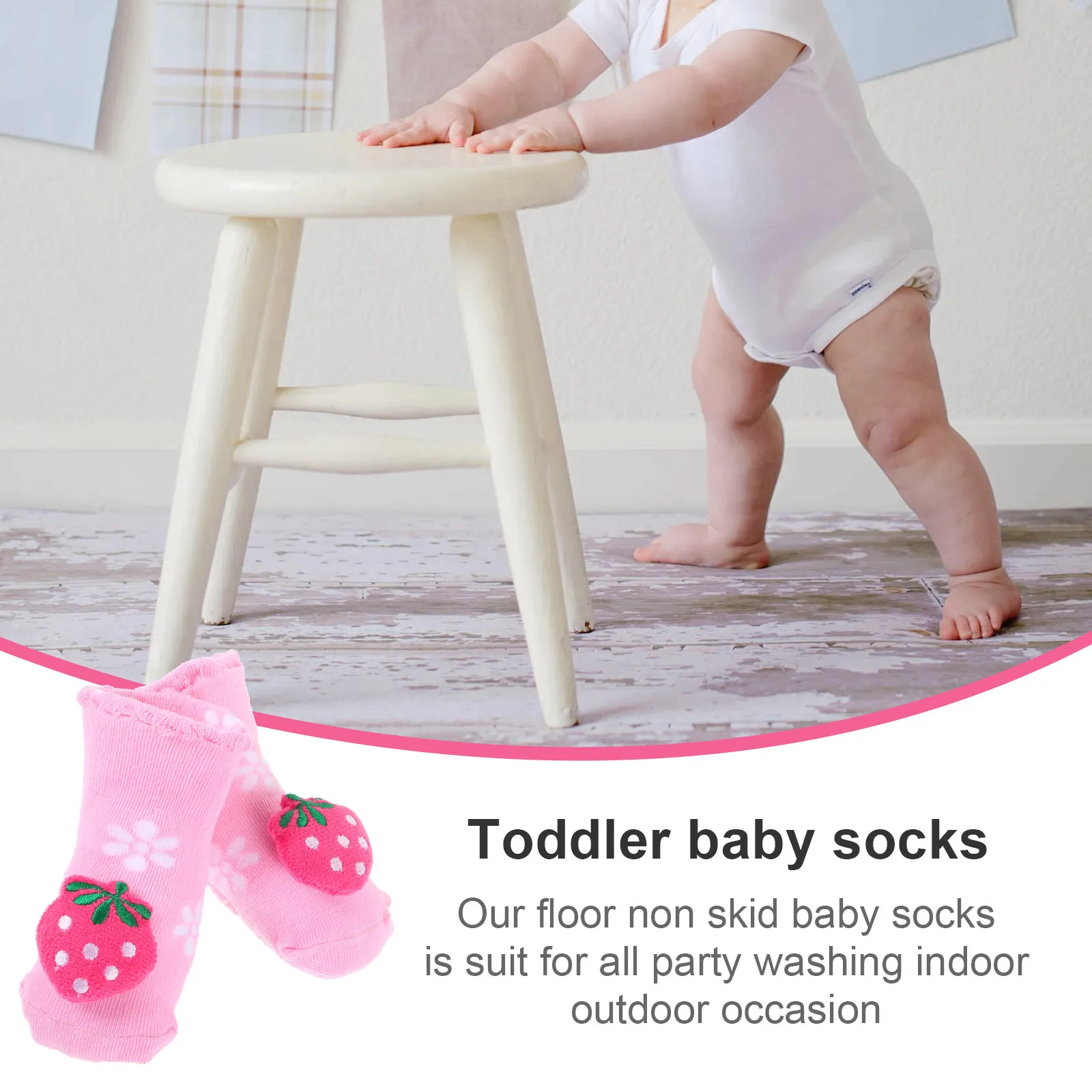

Детские нескользящие носки для малышей 0-9 месяцев, хлопковые, осенне-зимние, утолщенные, с силиконовыми вставками для безопасного использования в помещении