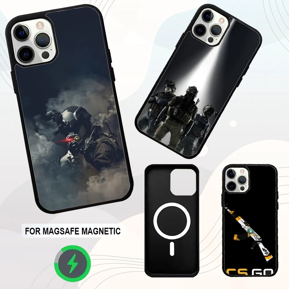 

C-CS GO 2 Game Phone Case For iPhone 16e,16,15,14,13,12,11,Plus,Pro,Max,Mini Magsafe Magnetic Wireless Charging