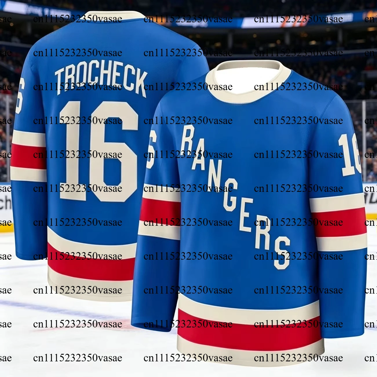 2026 Men's New Ice Hockey Training Suit - Rangers Team 3D Printed Embroidery Moisture-Wicking Long-Sleeved Shirt T-Shirt Kids