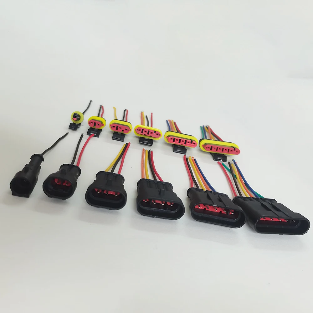 1 Stück 1 2 3 4 5 6 Pin Wasserdichter Elektrischer Auto-Steckverbinder Männlich Weiblich mit Kabelbaum für Auto, Schiff, E-Bike, Motorrad – Detail 3
