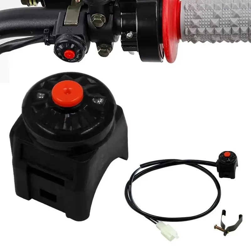 

Motorcycle Kill Switch Red Push Button Horn Starter Dirt Bike ATV UTV Dual Sport for 22mm (7/8") Bars Off Road Motorcycle New