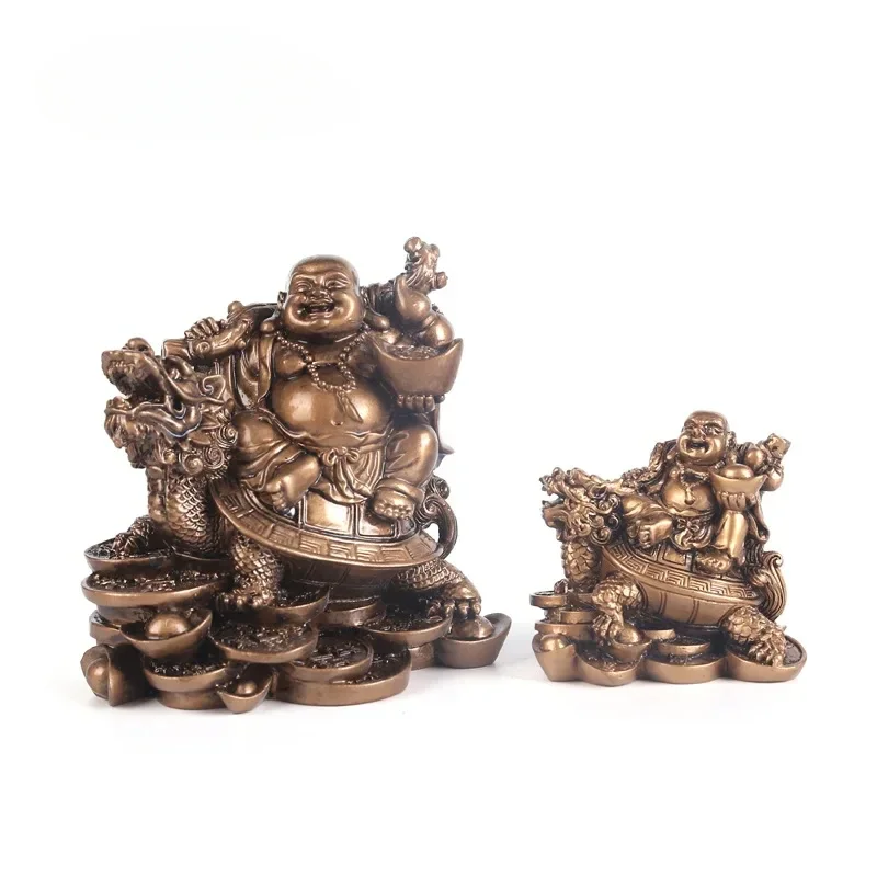 

1pcs Resin Maitreya Buddha statue ornaments, large bellied Buddha statue offering Laughing Buddha, home decoration ornaments