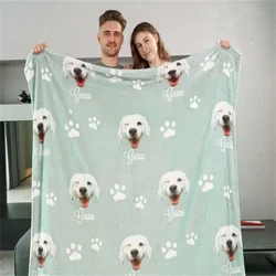 Personalized Dog Blanket with Name | Custom Photo Blanket for Dog | Custom Pet Photo Blanket | Personalized Dog Lover Gift | Gif