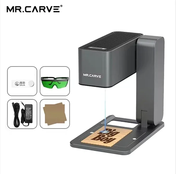 

DAJA Mr Carve C1 Mini DIY Wood Leather Bamboo fiber laser marking machine laser printer laser engraver engraving machine