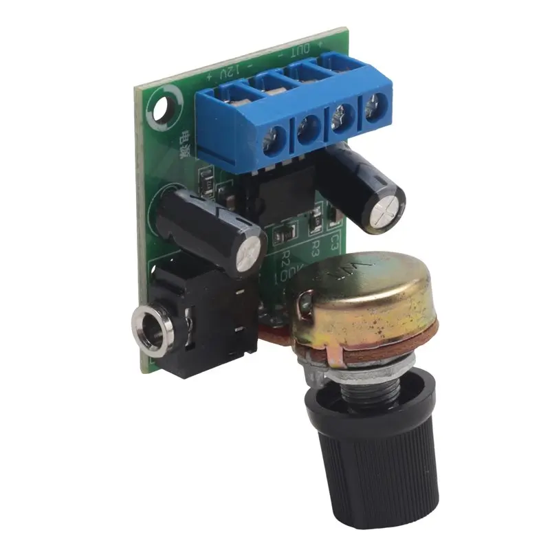 

ASMA-LM386 Super Mini Amplifier Board, 3V-12V, 0.5W-10W Speaker Low Noise Power Consumption, For Speaker Audio System DIY