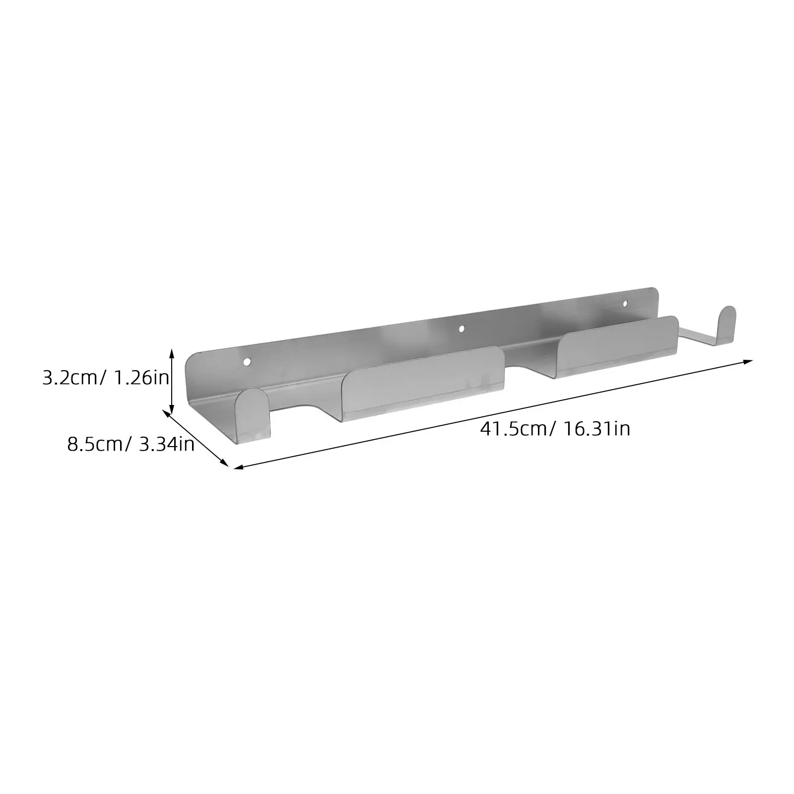 Wall Mounted Stainless Steel Pizza Peel Rack Punch Free Holder Kitchen Organizer Pizza Shovels Support Space Saving Storage