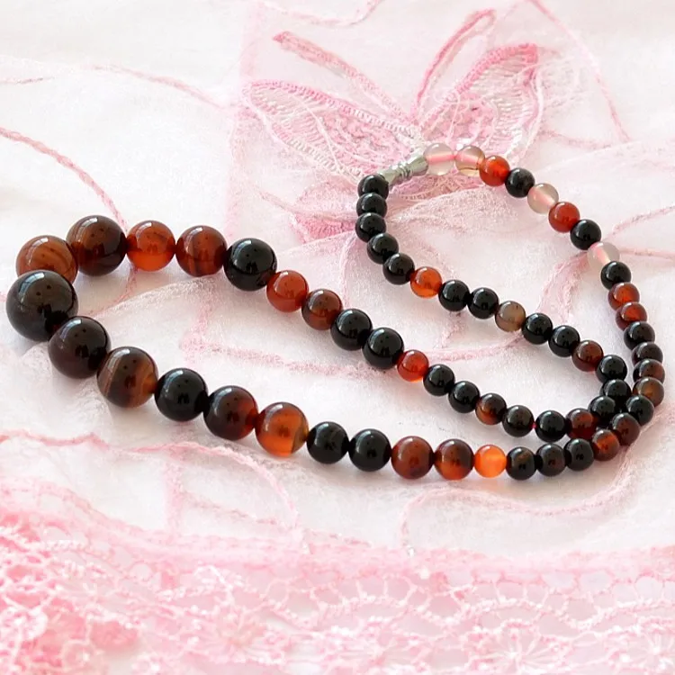 

6mm-14mm Natural Dreamy Agate Beads Tower Chain Gemstone Necklace Jewelry For Women's Gifts Drop Shipping