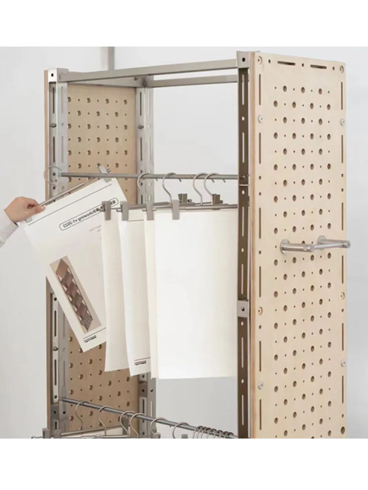 Hanger on the ground, overnight clothes  display rack, movable small cart storage rack