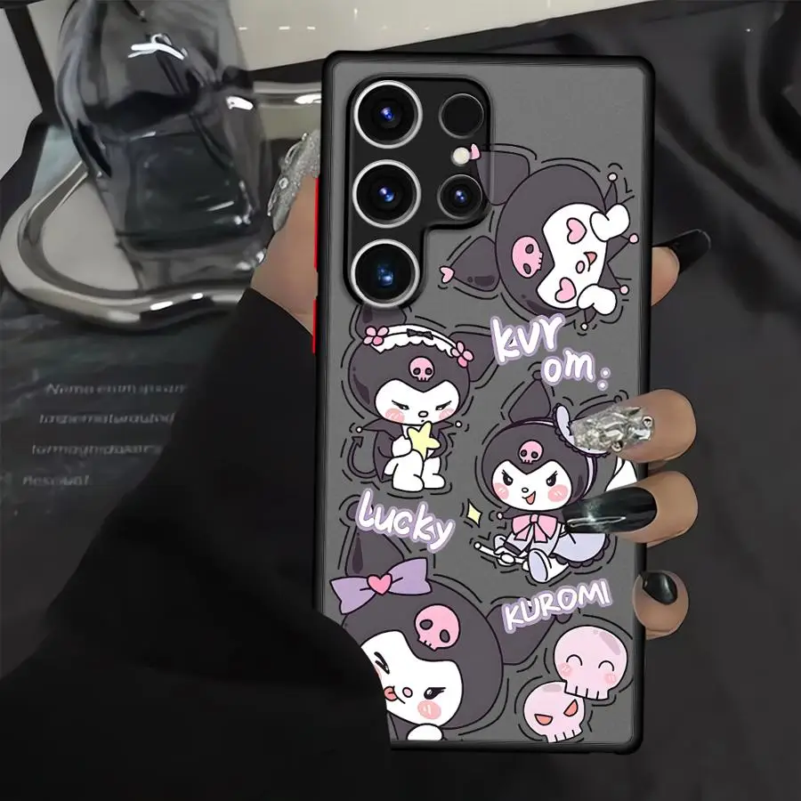 سانريو بلدي ميلودي كورومي فوندا غطاء الهاتف حقيبة لهاتف سامسونج جالاكسي S23 نوت 20 10 S24 S20 S9 S21 S22 Plus S10 S25 Ultra S21 FE #2