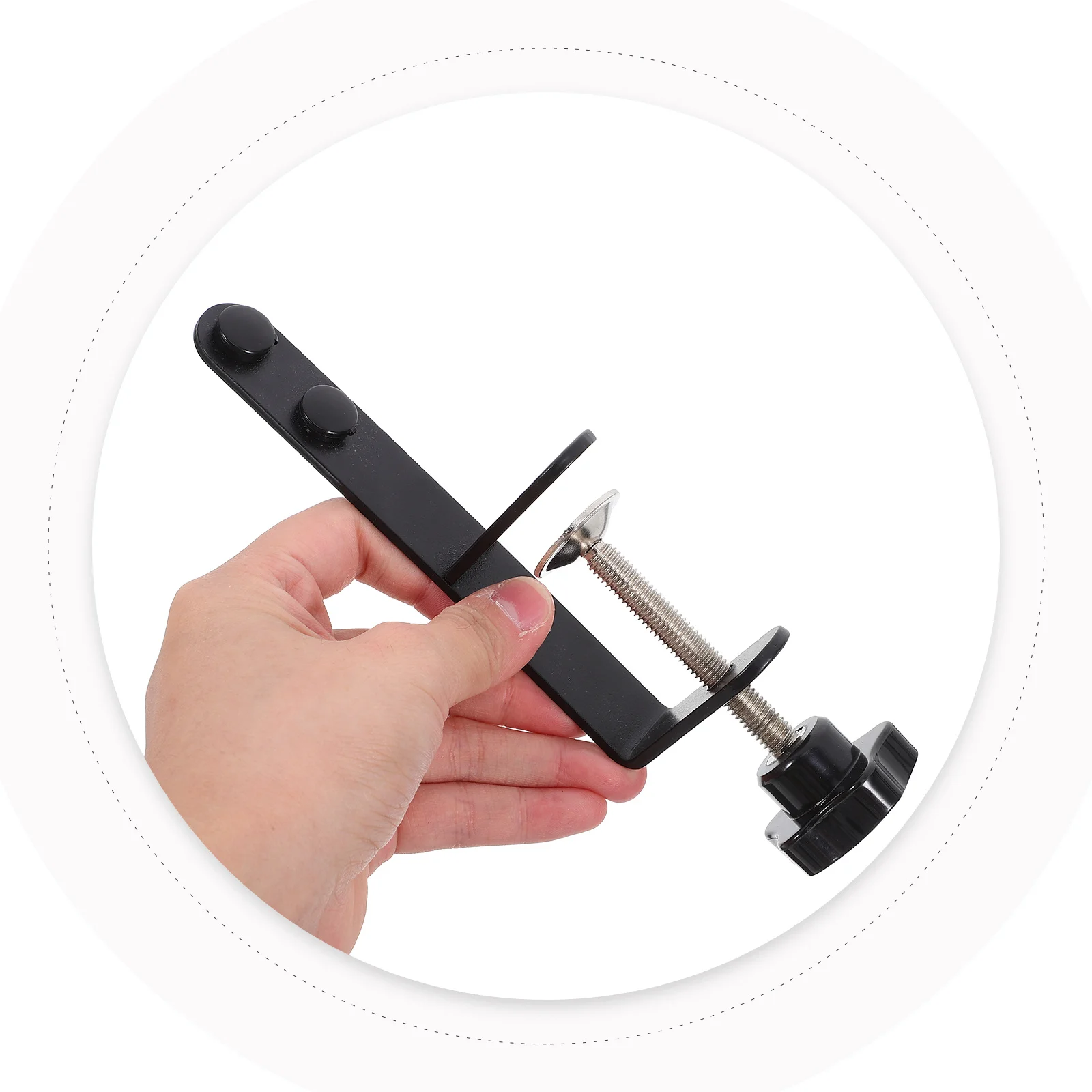 테이블 위에 설치하는 조절 가능한 C형 클램프 브래킷 2개, 페그보드 데스크 정리 도구 보관 공예 용품 홀더