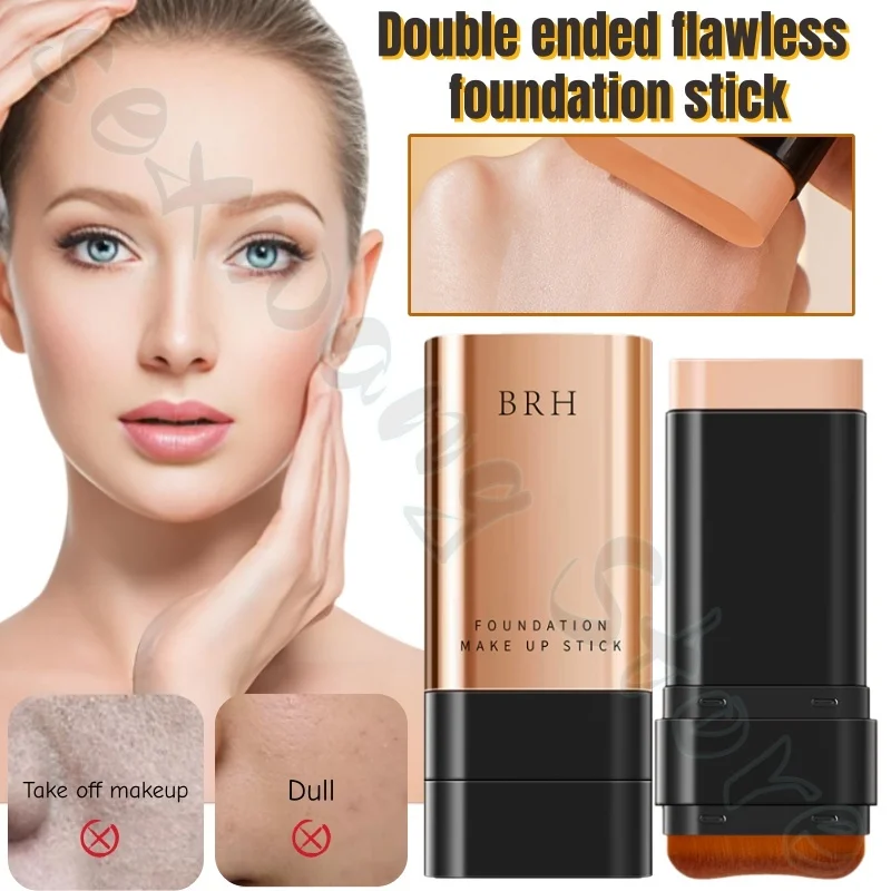 

Крем-основа BRH с двойным аппликатором: консилер-стик с мелким порошком, скрывающий поры, стойкий, не легко смывается.