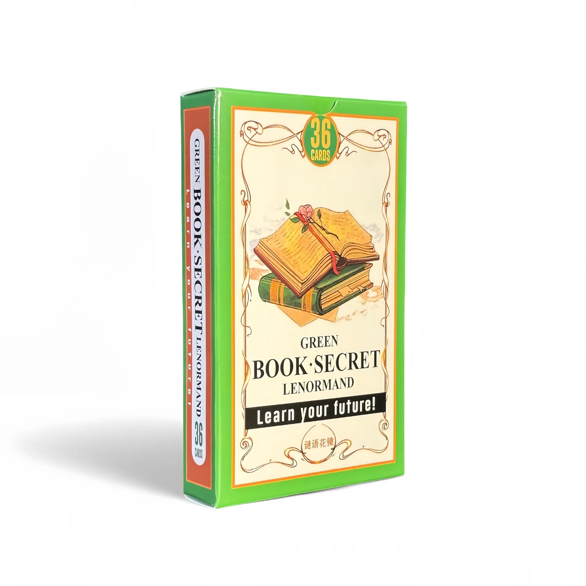 Green Book Secret Lenormand Oracle Cards 36PCs English Version Old Style Lenormand Oracle Card Divination Board Game