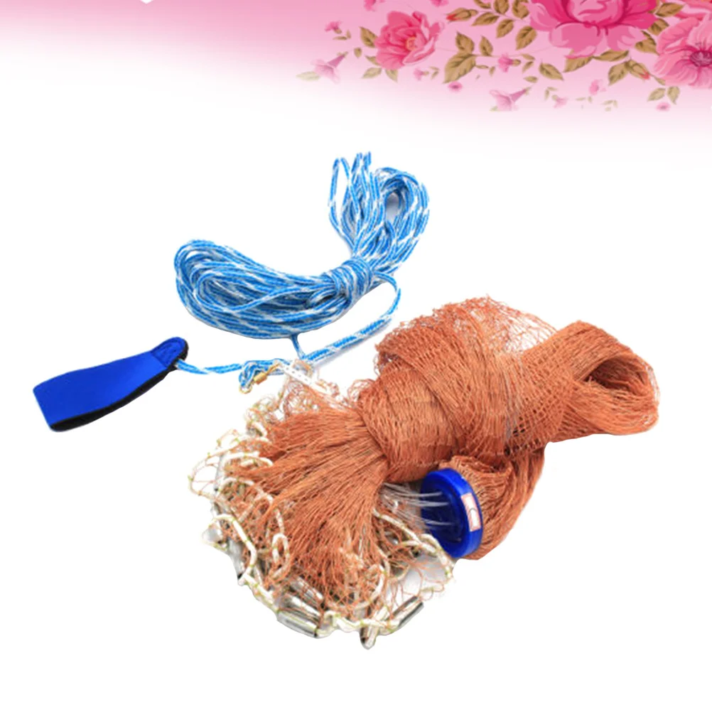 

Hand Cast Net Foldable Automatic Fishing Trap 360° Mesh Design Portable Shrimp Crab Catcher For Saltwater Freshwater Nylon