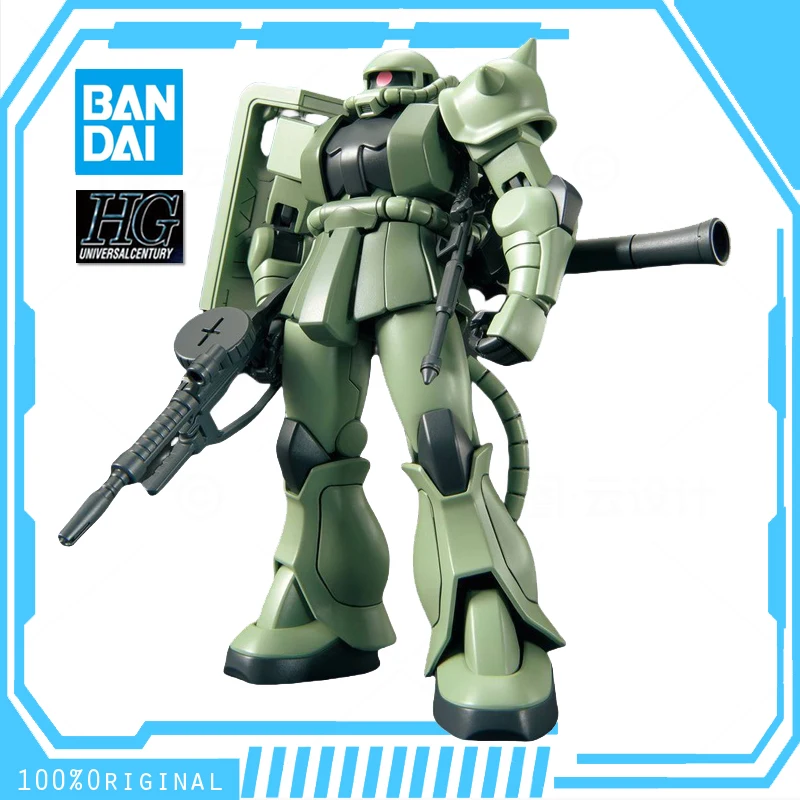 

In Stock BANDAI ANIME HG 1/144 HGUC MOBILE SUIT GUNDAM MS-06F ZAKU2 Assembly Plastic Model Action Toys Figure Gift