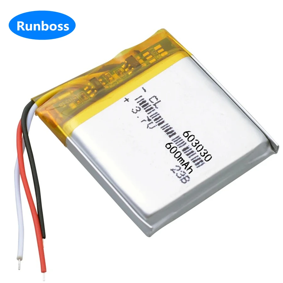 603030 GSP753030 600mAh Battery For JBL E55BT LIVE 500BT E45 Tune 750BTNC 650BTNC DVR Driving MP3 MP4 digital products