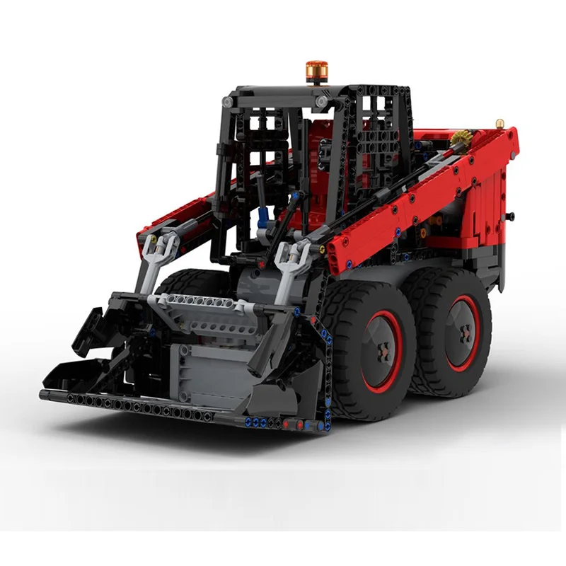 City Car Model MOC Building Bricks Multi-Function Skid Steer Loader Modular Technology Gifts Holiday Assemble Children Toys Suit