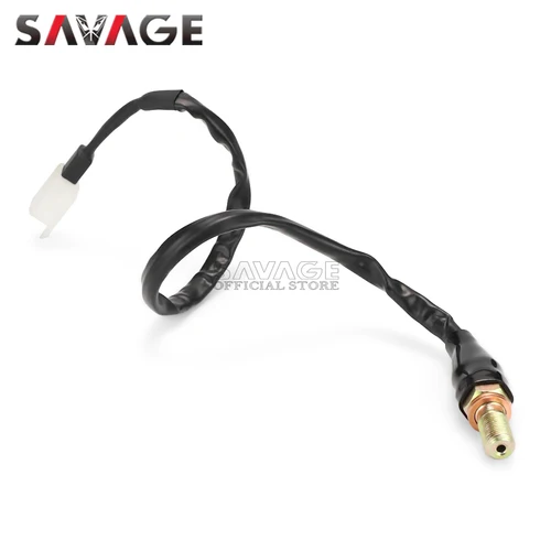 Imagen 2 del producto Interruptor de luz de presión de freno hidráulico Universal para motocicleta, Perno hueco de Banjo M10 x 1mm, tornillo de purga único, accesorios para moto