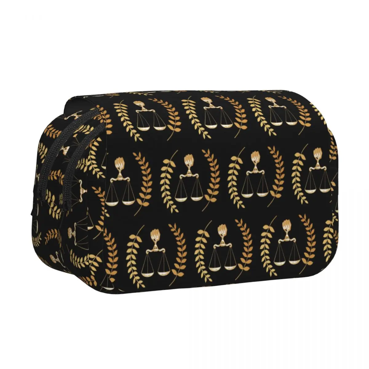 

Кожаный пенал-футляр для ручек и карандашей с логотипом Золотых Весов Справедливости, для юристов и юридических мероприятий, большой емкости, с жестким корпусом