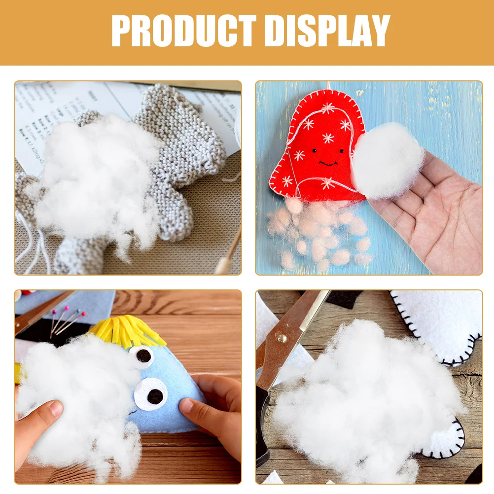 2 Bags Filled Cotton Pillow Craft Filling Stuffing for Throw Pillows Couch Plush Toy Filler Stuffed Animals Pp DIY Cushion