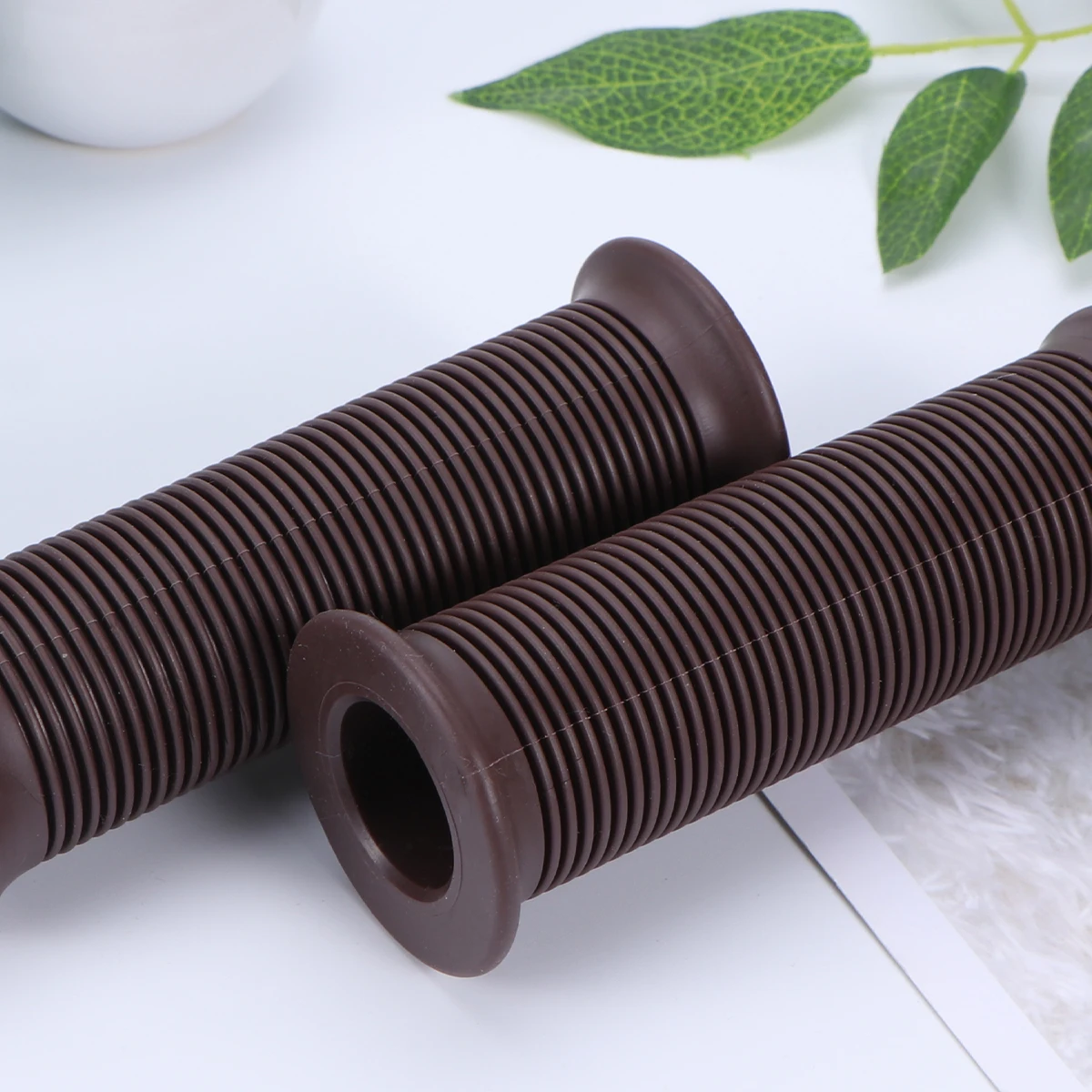 

Universal Handlebar Grips Bike Dark Brown Covers Cycling Shock-absorbing Sweat-absorbing